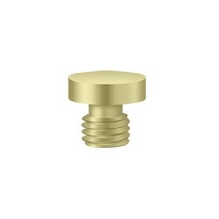 DELTANA 5/16 Diameter Decorative Button Tip Cabinet Hinge Finials Unlacquered Brass CHBU3-UNL